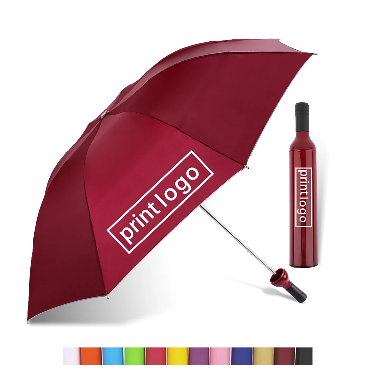 Compact Umbrella in Wine Bottle Case 1