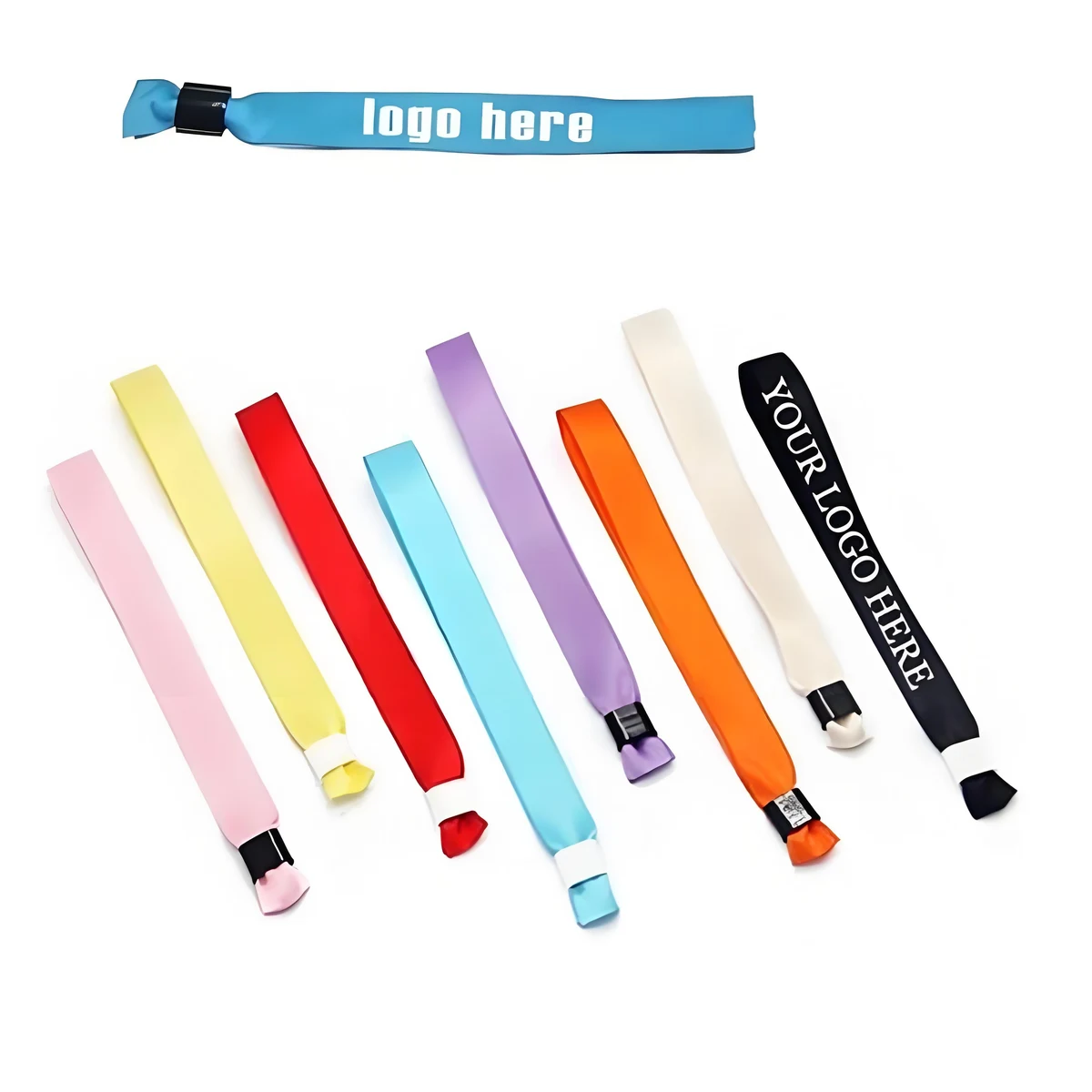 5/8" Wide Polyester Wrist Bands W/ Bead 1