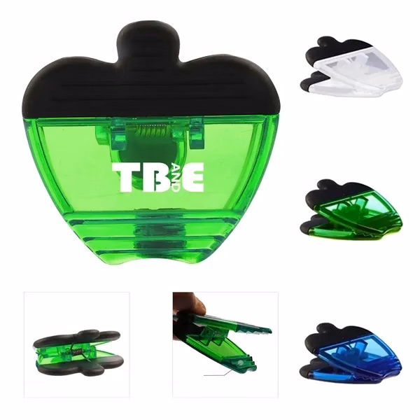 Custom Metal Apple Shape Magnet Memo Clip — Branded Fridge & Office Desk Organization