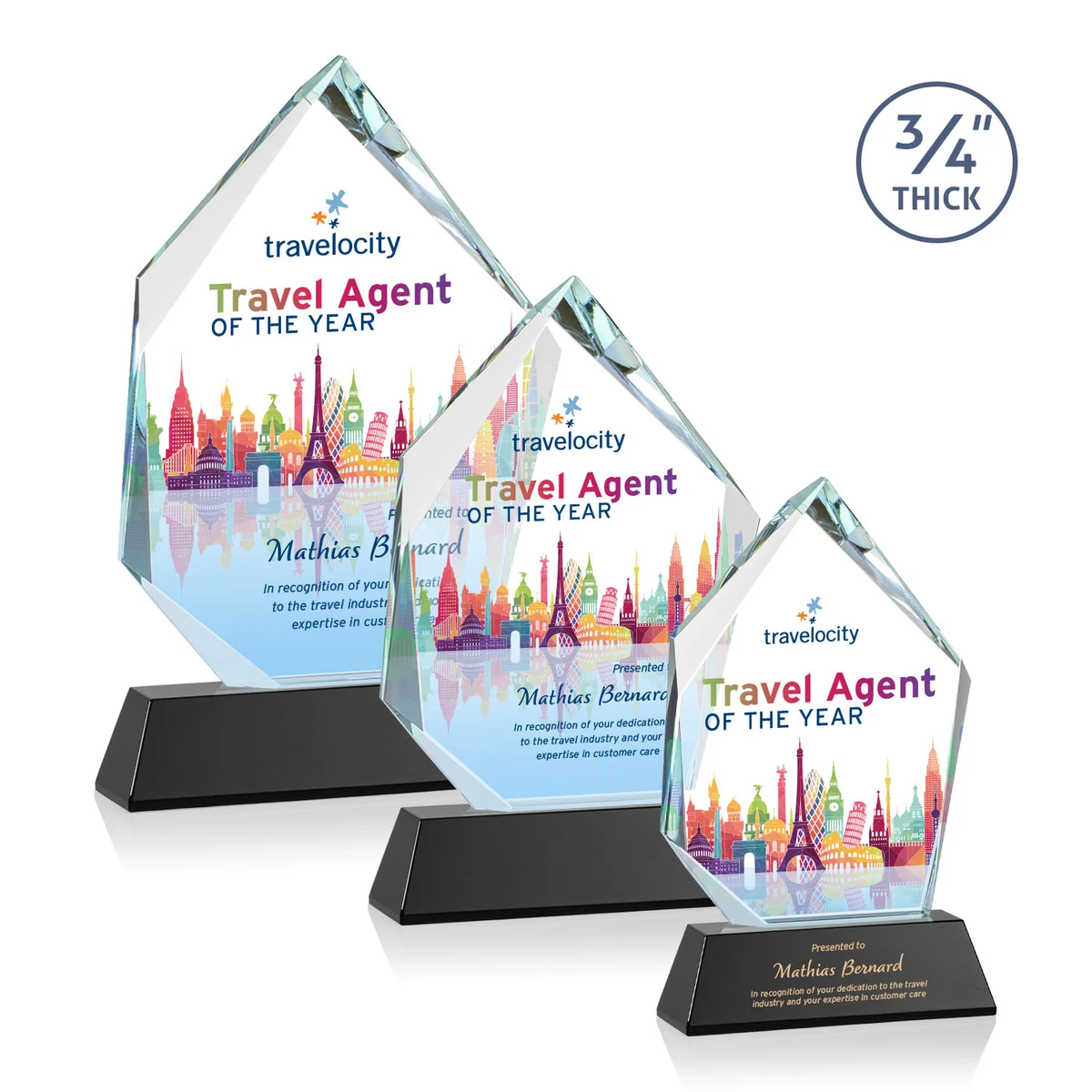 Deerhurst Ice Peak VividPrint™ Award on Newhaven - Black 1