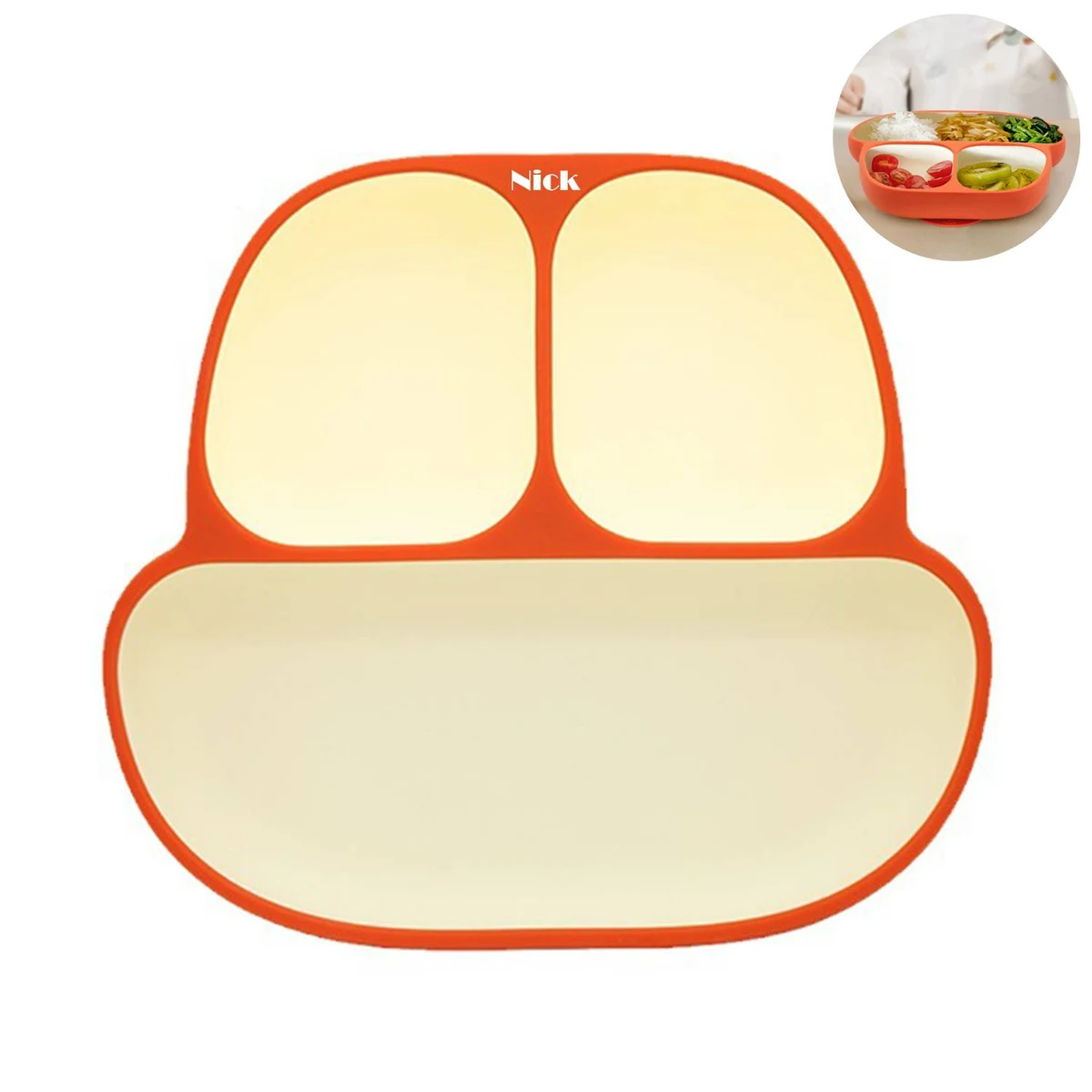 Baby Complementary Food Silicone Plate Eating Training 1