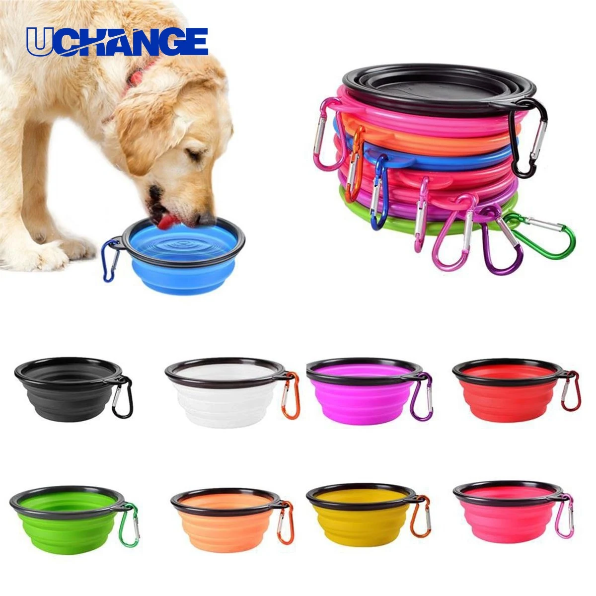 Collapsible Travel Dog Bowl Dish 1