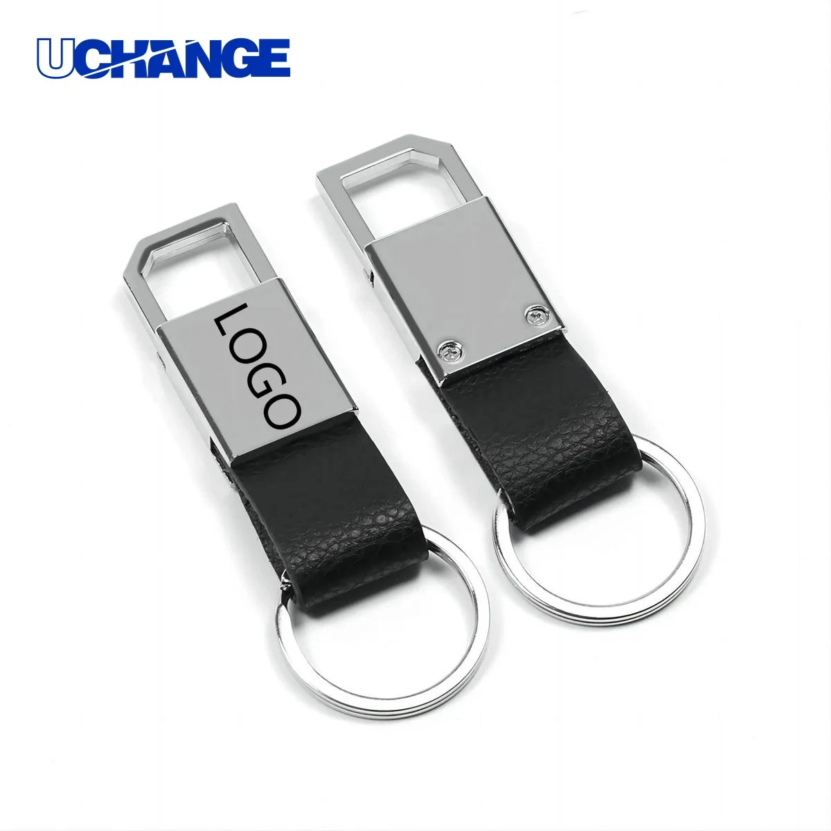 Leather Metal Waist Keychain 1