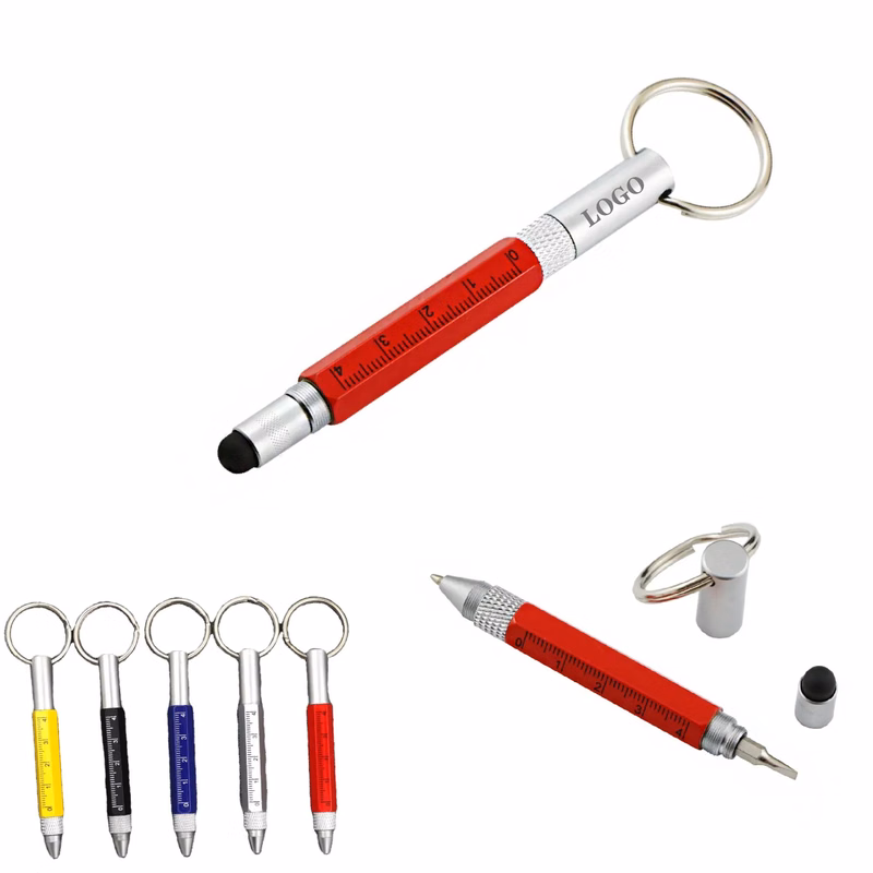 MOQ 10 pcs Ballpoint Stylus Keychain
