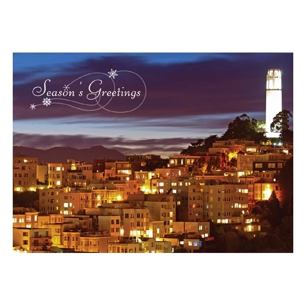 Coit Tower Season's Greetings Card 1