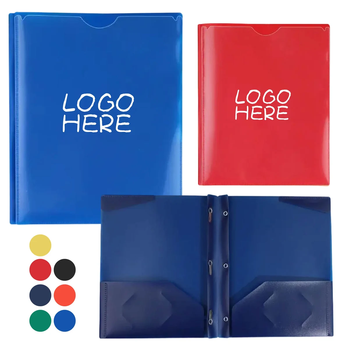 2 Pocket Folder with Business Card Slots 1