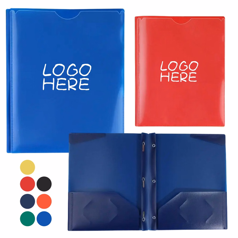 2 Pocket Folder with Business Card Slots