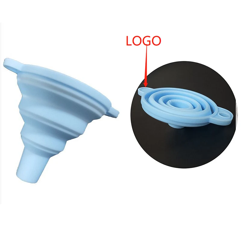 Collapsible Silicone Funnels Foldable Kitchen Funnels for Water Bottle 1