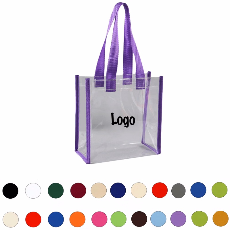 PVC Transparent Tote Bag Waterproof Plastic Tote Bag