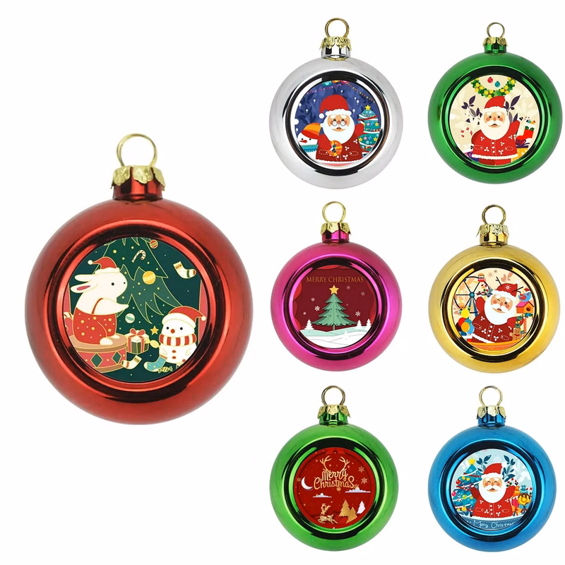 Plastic Christmas Tree Ornament Hanging Ball MOQ50