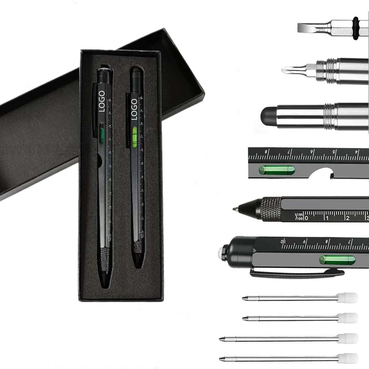 2 Pack 9 in 1 Multifuntional Tool Pen Set 1