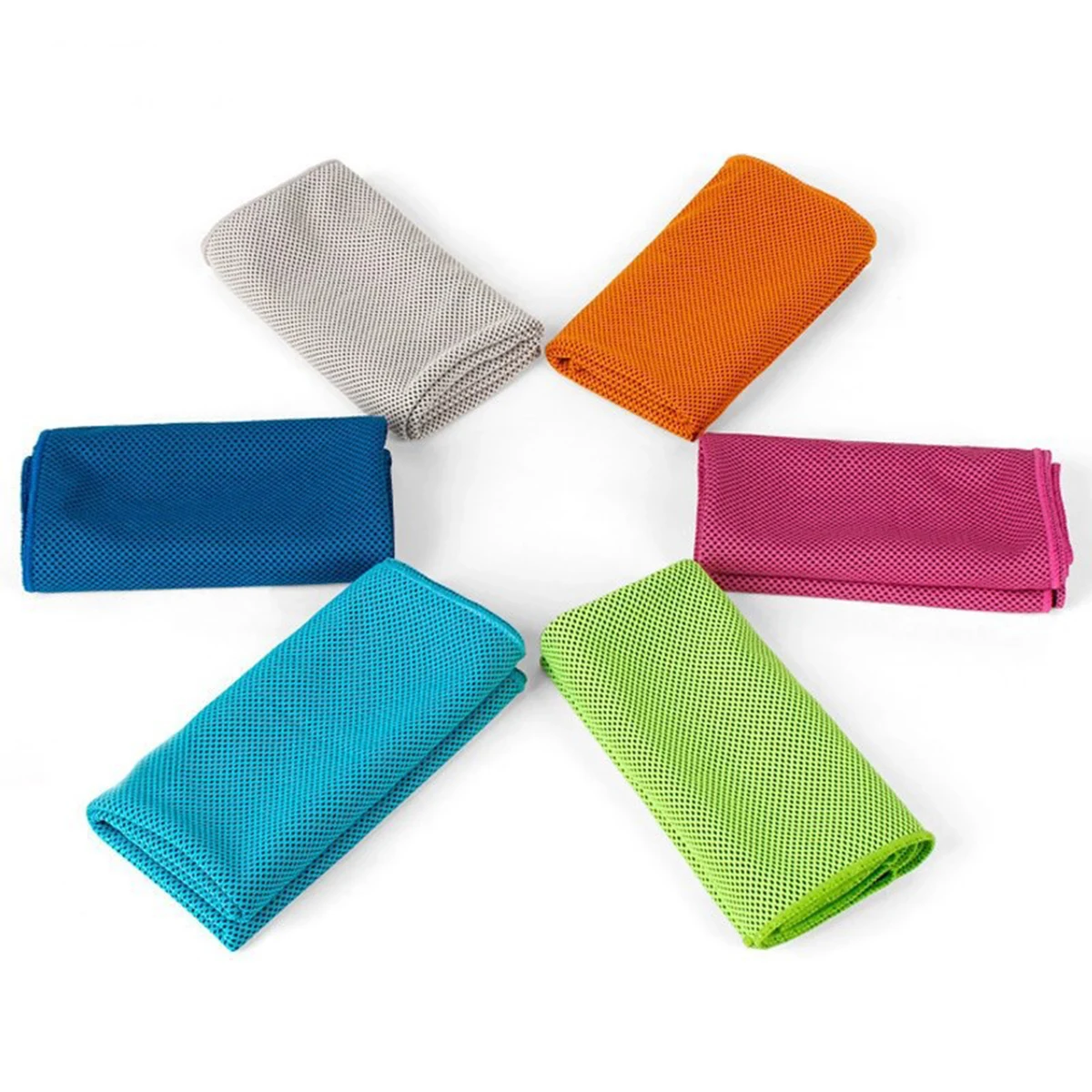 Microfiber Mesh Fabric Beach Sports Gym Cooling Towel 1