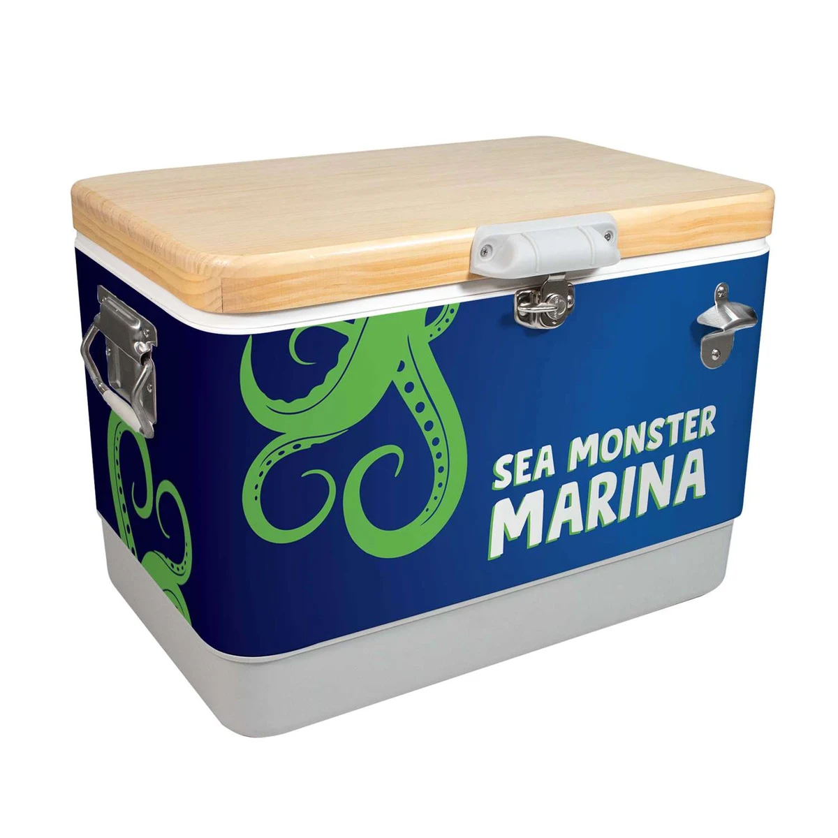 Sasquatch 54QT Wood Top Cooler, Wrap Graphic 1