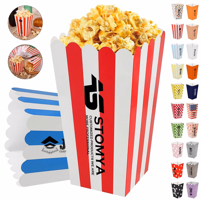 Disposable Popcorn Paper Boxes
