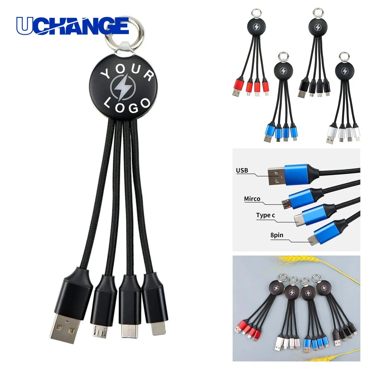 Plastic 3-in-1 Multi Charging Cable 1
