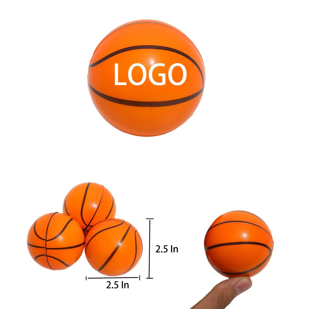 PU Foam Elastic Basketball Toy 1