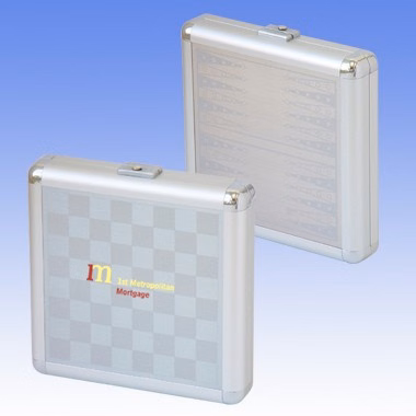 ALUMINUM CHESS & BACKGAMMON
