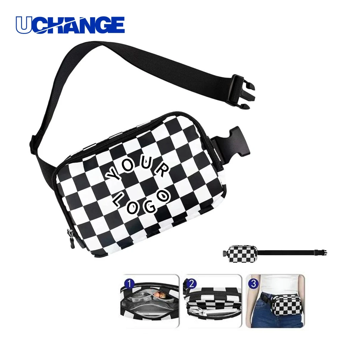 Compact Oxford Belt Bag Organizer with Carry Strap 1