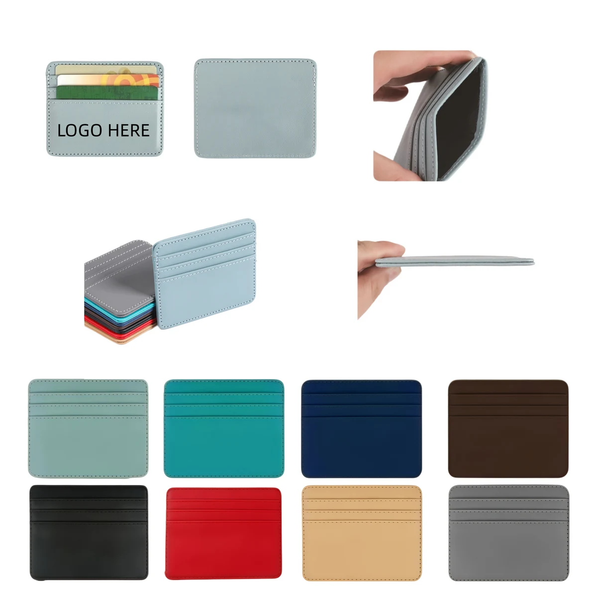 Multi Slot PU Leather Card Holder 1