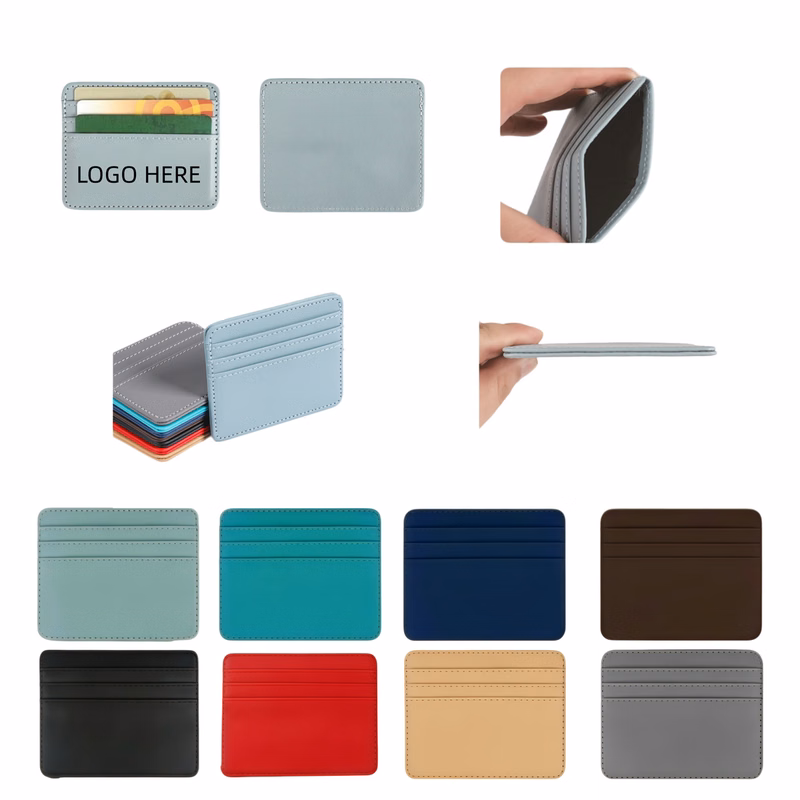 Multi Slot PU Leather Card Holder