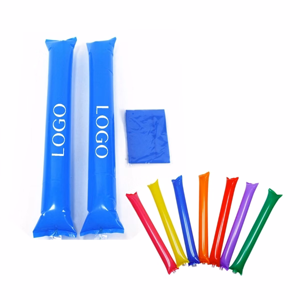 Custom Inflatable 24 Inch Thunder Stick Pair — Sports Event Noise Maker Giveaway