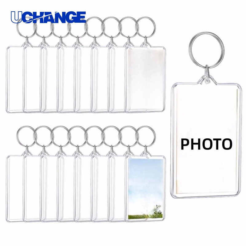 Plastic Photo Frame Keychain