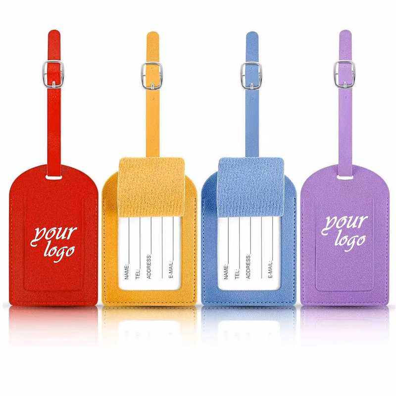 PU Leather Luggage Tag With Custom Logo