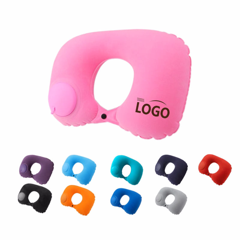 Inflatable U-Shaped Travel Pillow