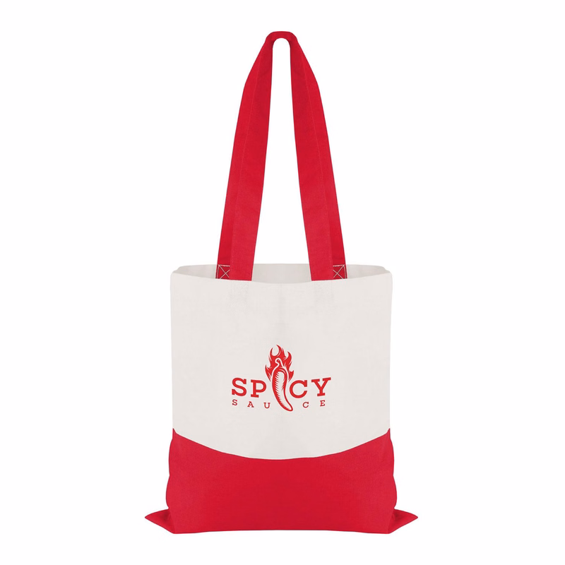 Good Value™ Cotton Colored Accent Flat Tote
