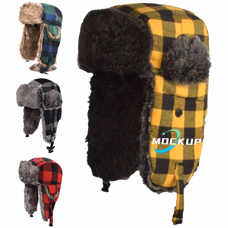 Lumberjack Plaid Aviator Trapper Hat