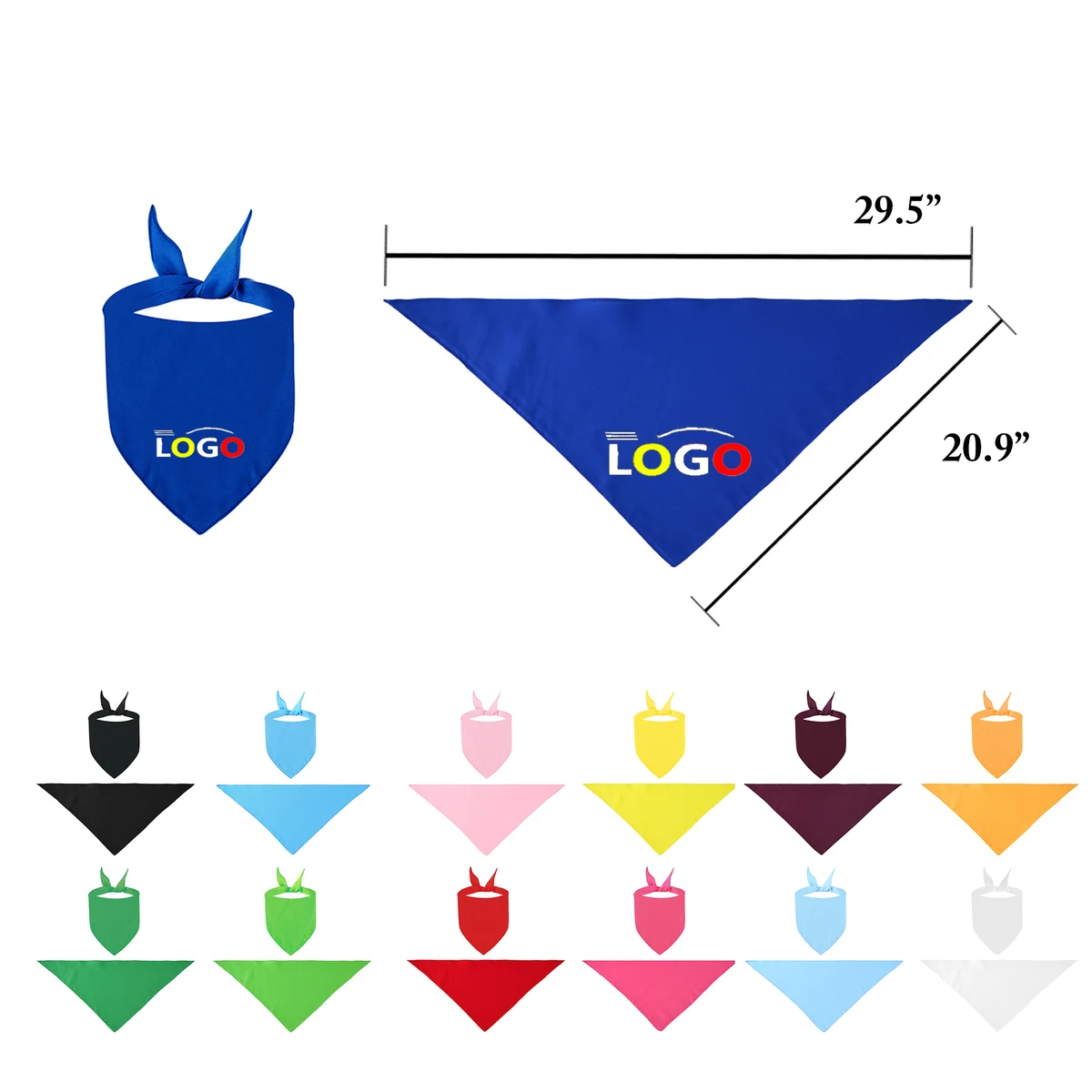 Pet Solid Color Polyester Scarves 1
