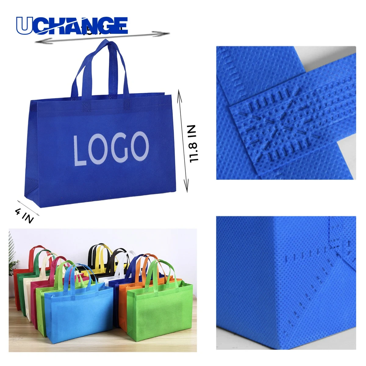 Spacious Horizontal Non-Woven Tote Bag 1