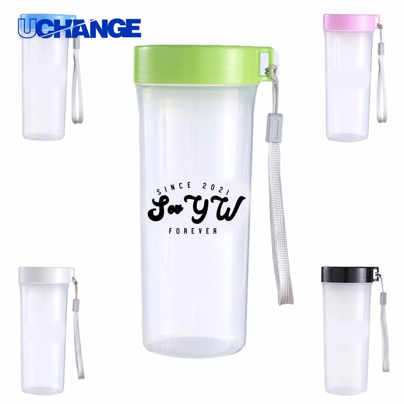 Clear Travel Sports Mug Container (17 OZ)
