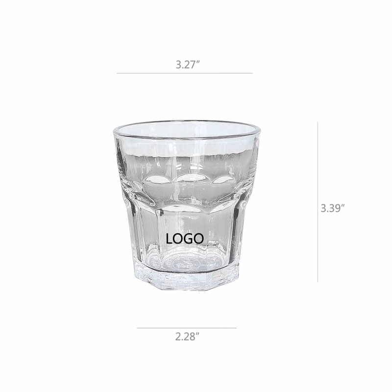 8OZ Octagonal drinking glass