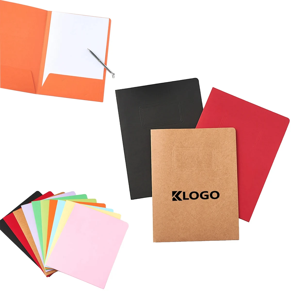 A4 Heavy Duty Paper Pockets File Folder 1