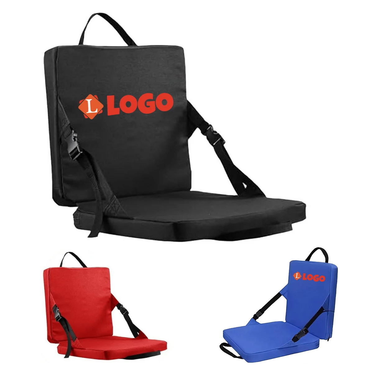 Portable Folding Stadium Seat Cushion with Backrest 1