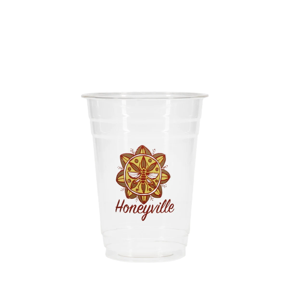 16 oz PLA Eco Cold Plastic Cup Clear Digital Print 1