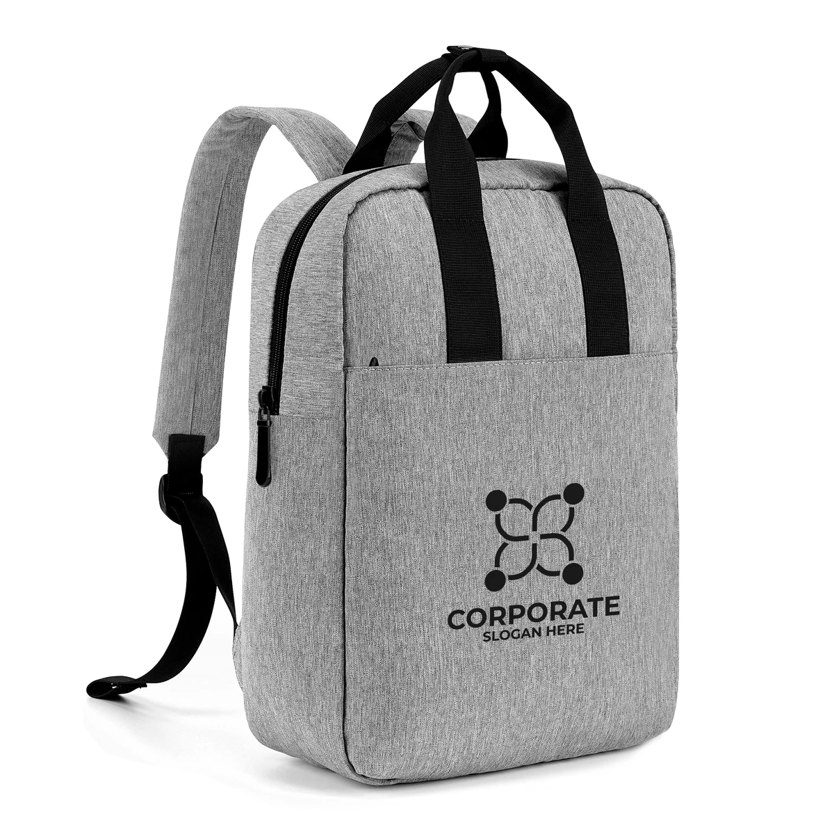 Heathered 15" Convertible Laptop Backpack Tote 1
