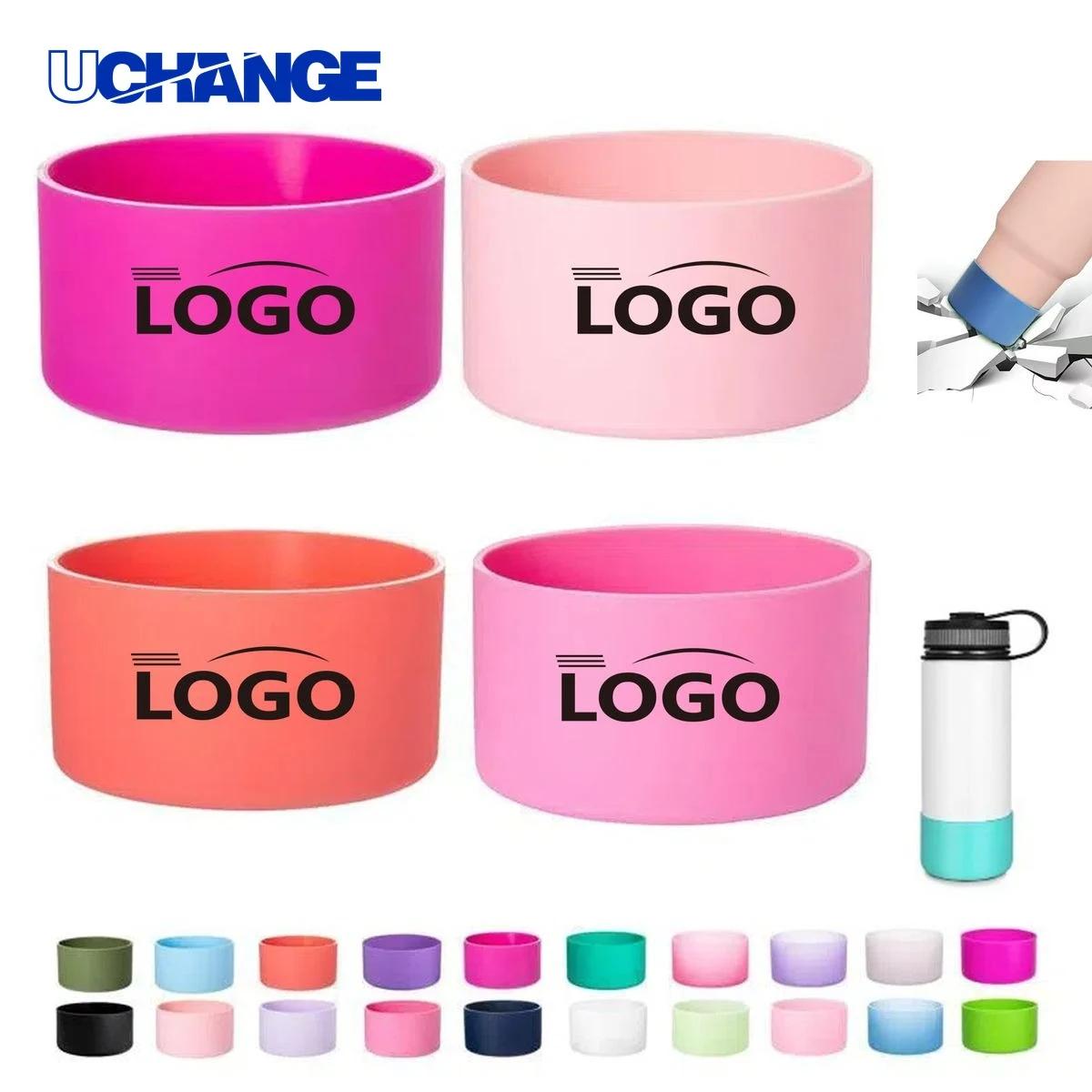 Silicone Cup Boots for Water Bottle Protection 1