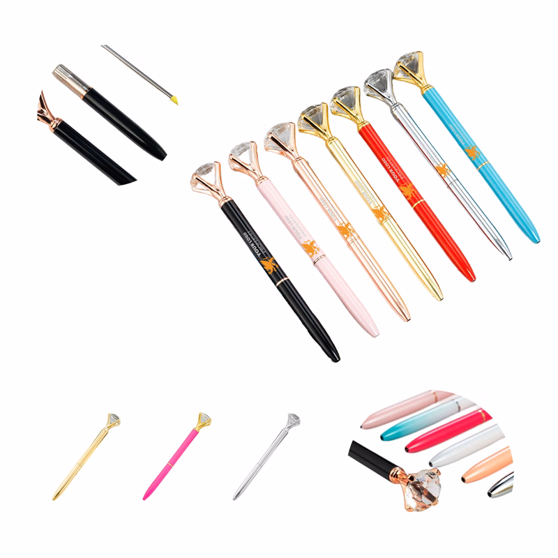 MOQ 100 Shiny Diamond Ballpoint Pen Stylish Office Gift