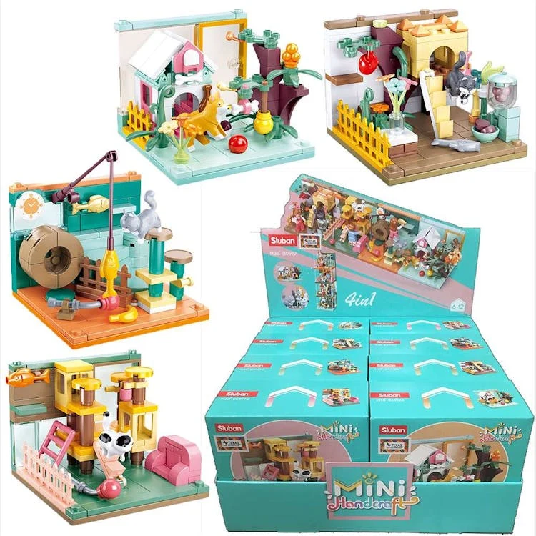 Mini Pet Display Building Brick Sets - Assorted 1