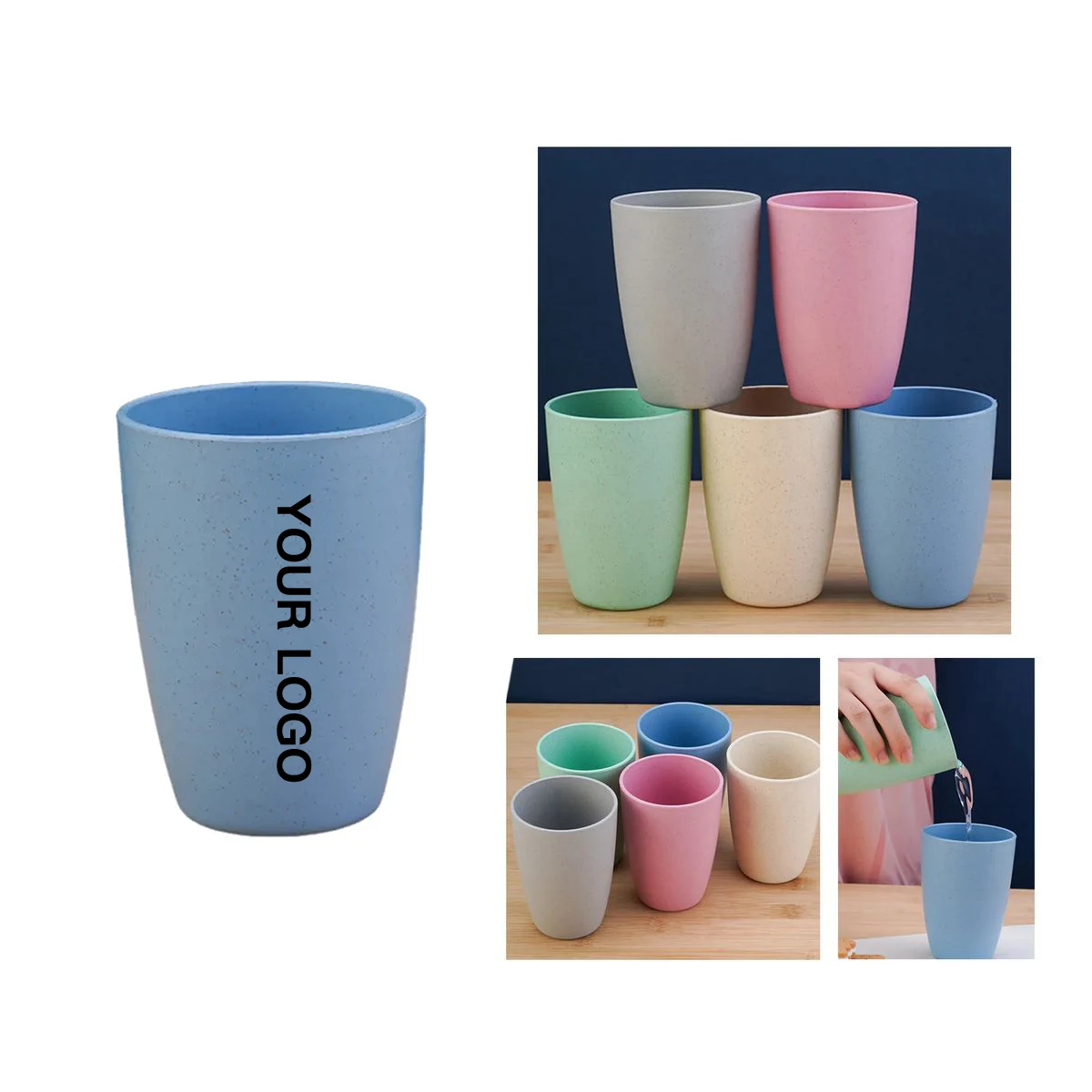 Reusable PP Cup Made with Wheat Fiber 1