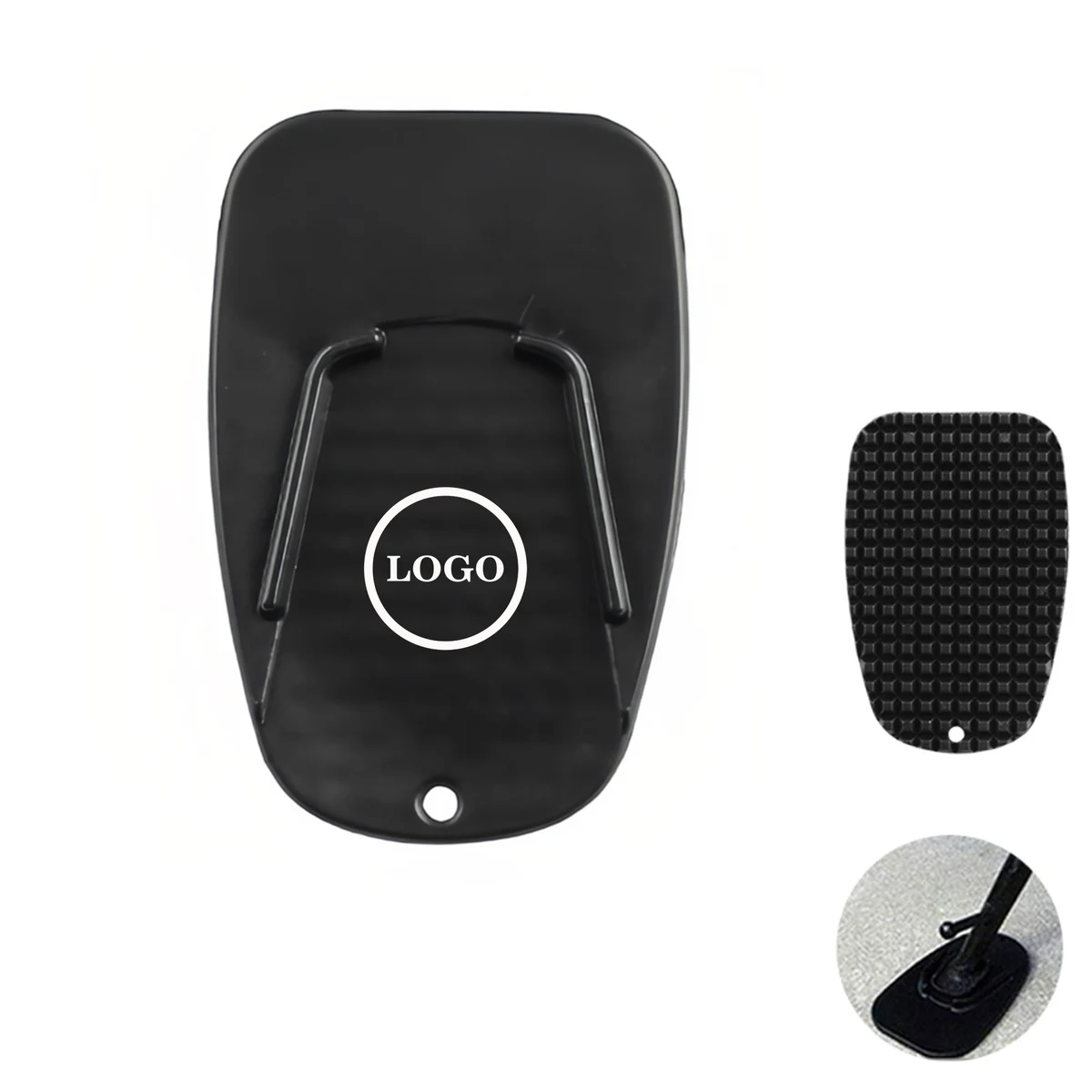 Motorcycle Kickstand Footpad Support Plate 1