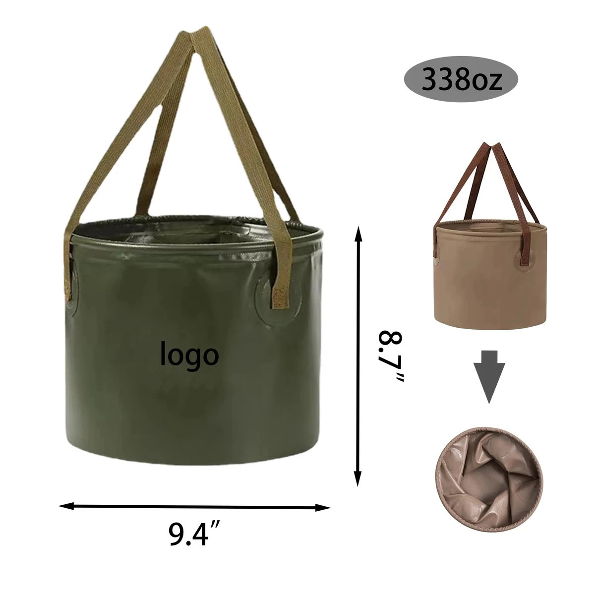 MOQ30.Multi-functional Foldable Water Bucket 1
