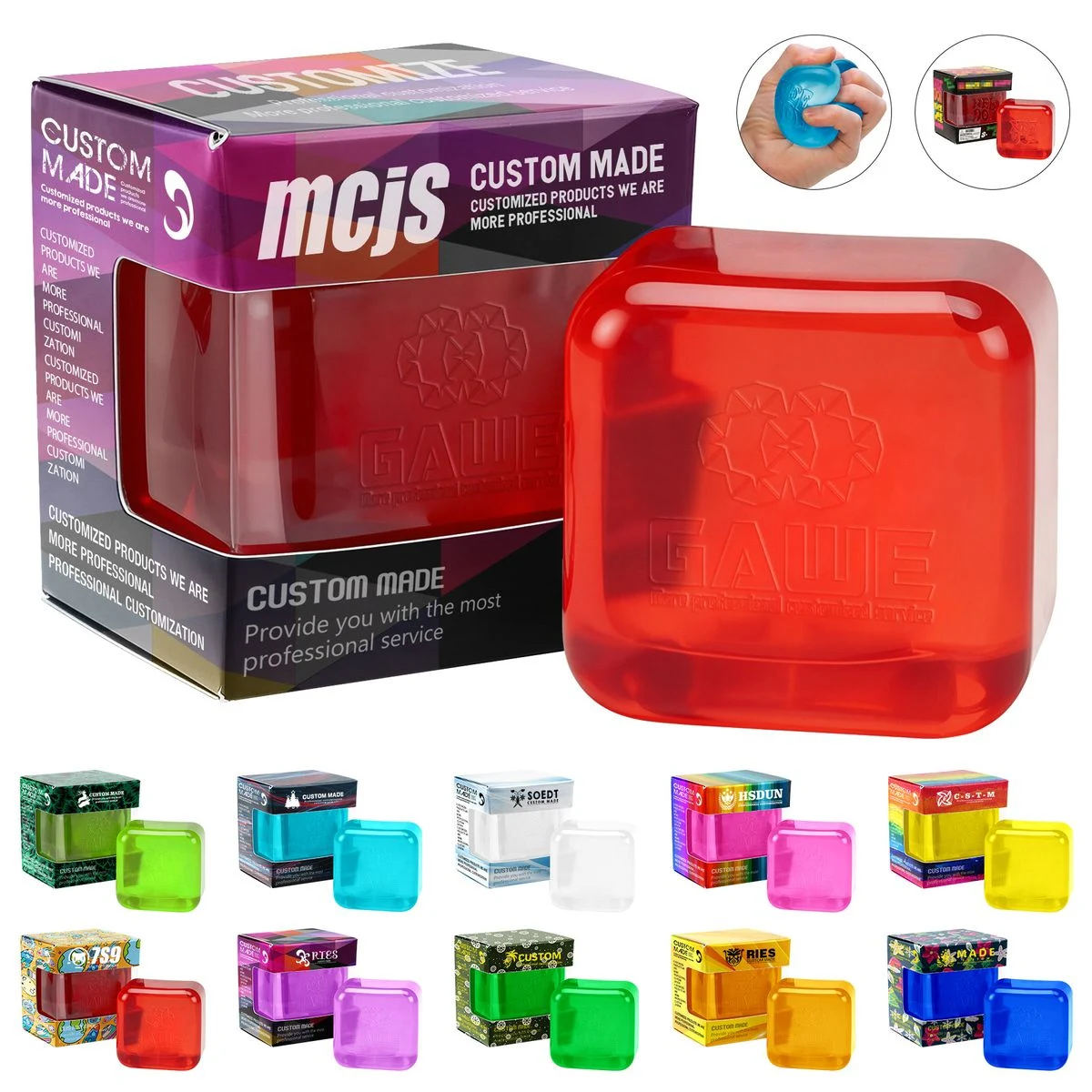 Squishy Ice Cube Stress Toy 1