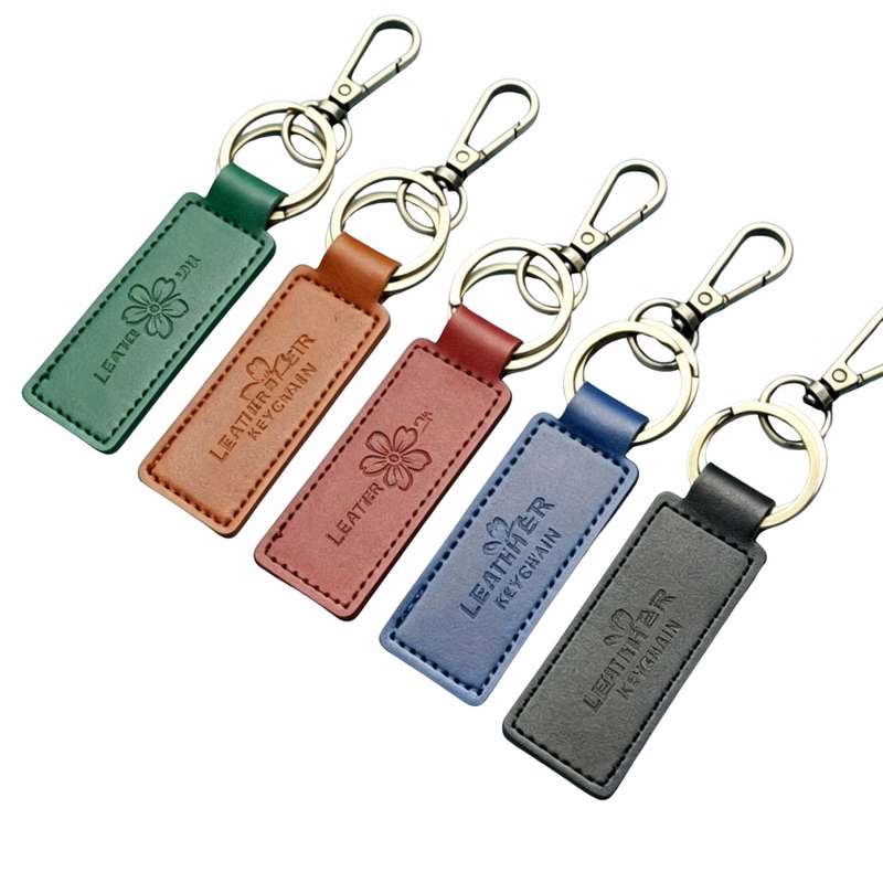 Personalized Leather Key Holder Hanging Charm