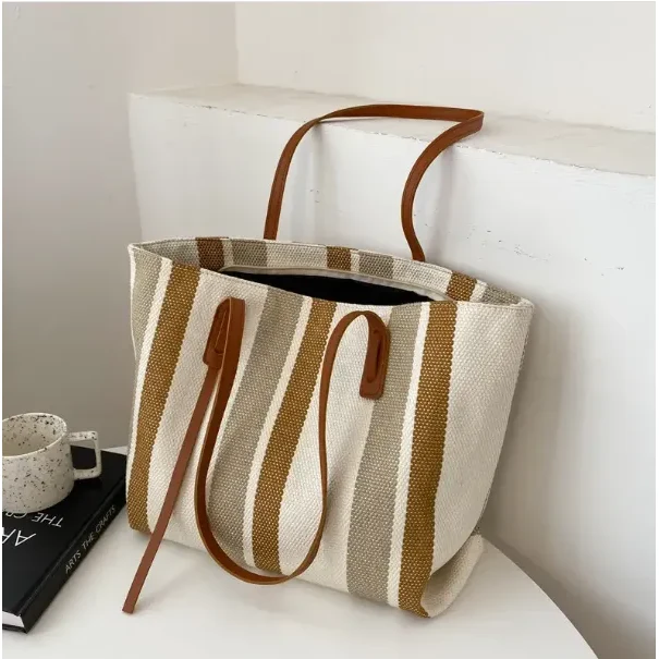 Large Cotton Canvas Tote Bag, custom tote bag with logo imprint 1