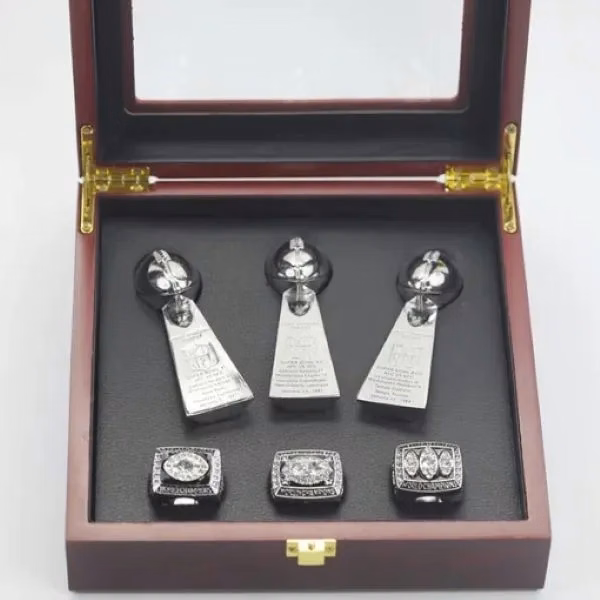 3 Las Vegas (Oakland) Raiders championship ring set