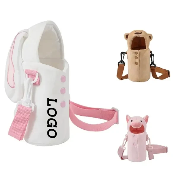 Small/Large Waterbottle Sling Bag Holder With Shoulder Strap for Work, School and Travel 1