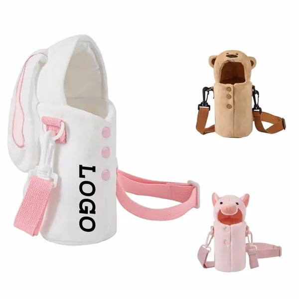 Small/Large Waterbottle Sling Bag Holder With Shoulder Strap for Work, School and Travel